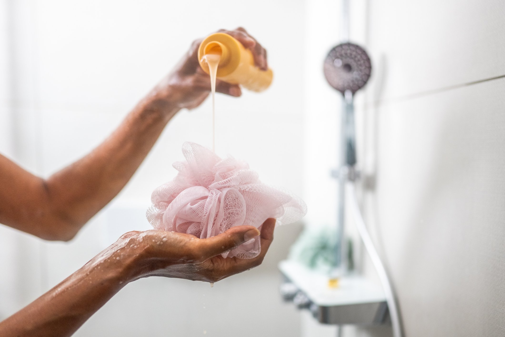 shower loofah