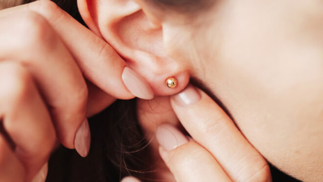 ear cheese earrings