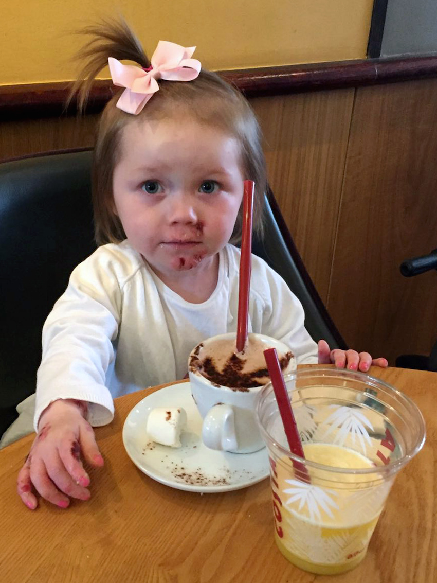 Mum defends daughters condition