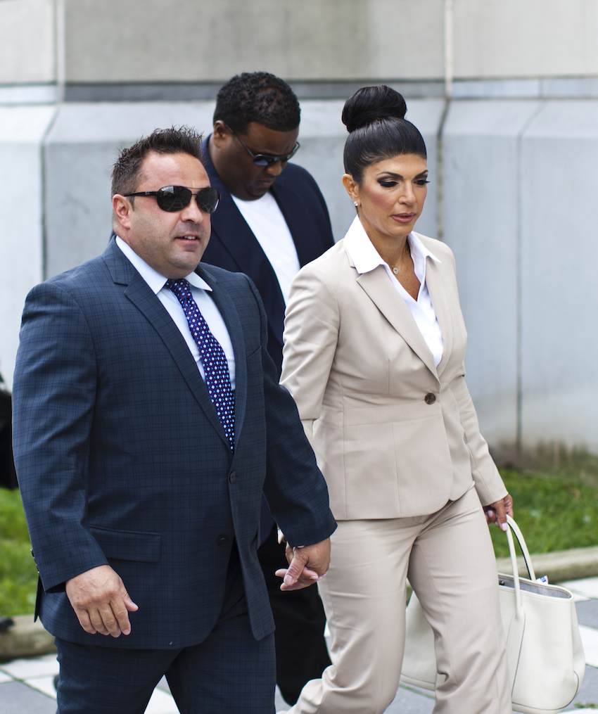 Giudice, 41, and her husband Giudice, 43, arrive to the Federal Court in Newark, New Jersey