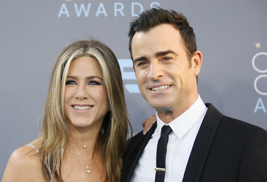 Actors Jennifer Aniston and Justin Justin Theroux arrive at the 21st Annual Critics' Choice Awards in Santa Monica