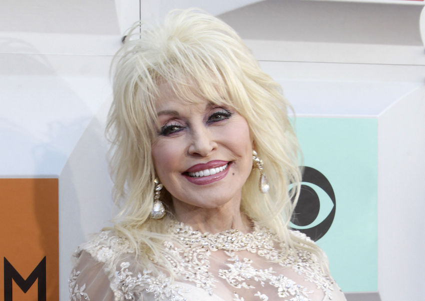 Dolly Parton arrives at the 51st Academy of Country Music Awards in Las Vegas