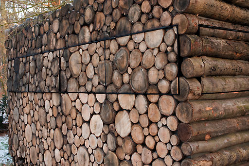Mobiles Blockhaus-Buero | log house office on wheels
