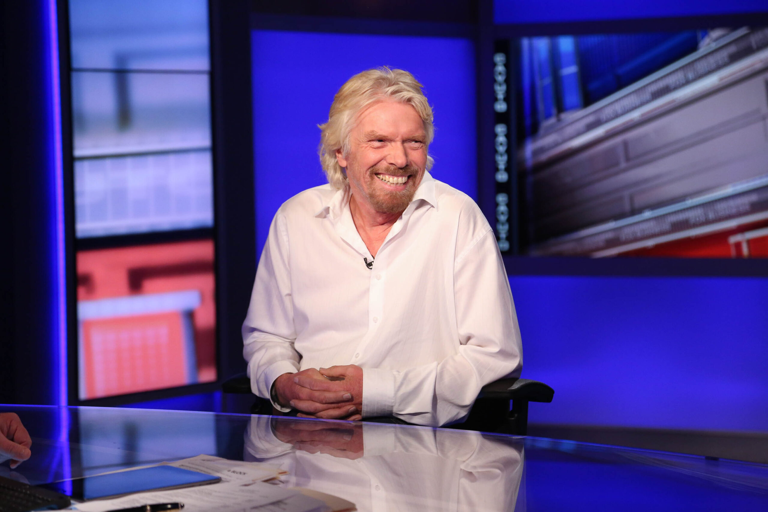 Richard Branson & Rudy Giuliani Visit "Cavuto" On FOX Business Network