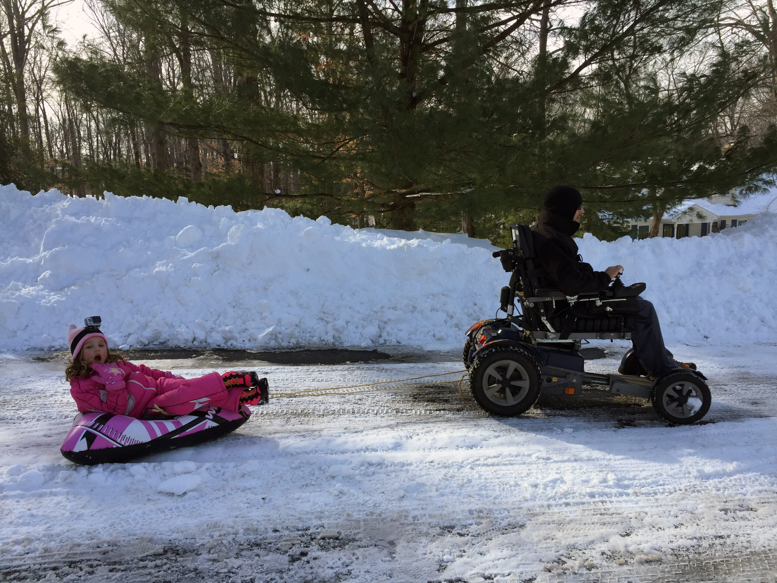 Dad and girl wheelchair story