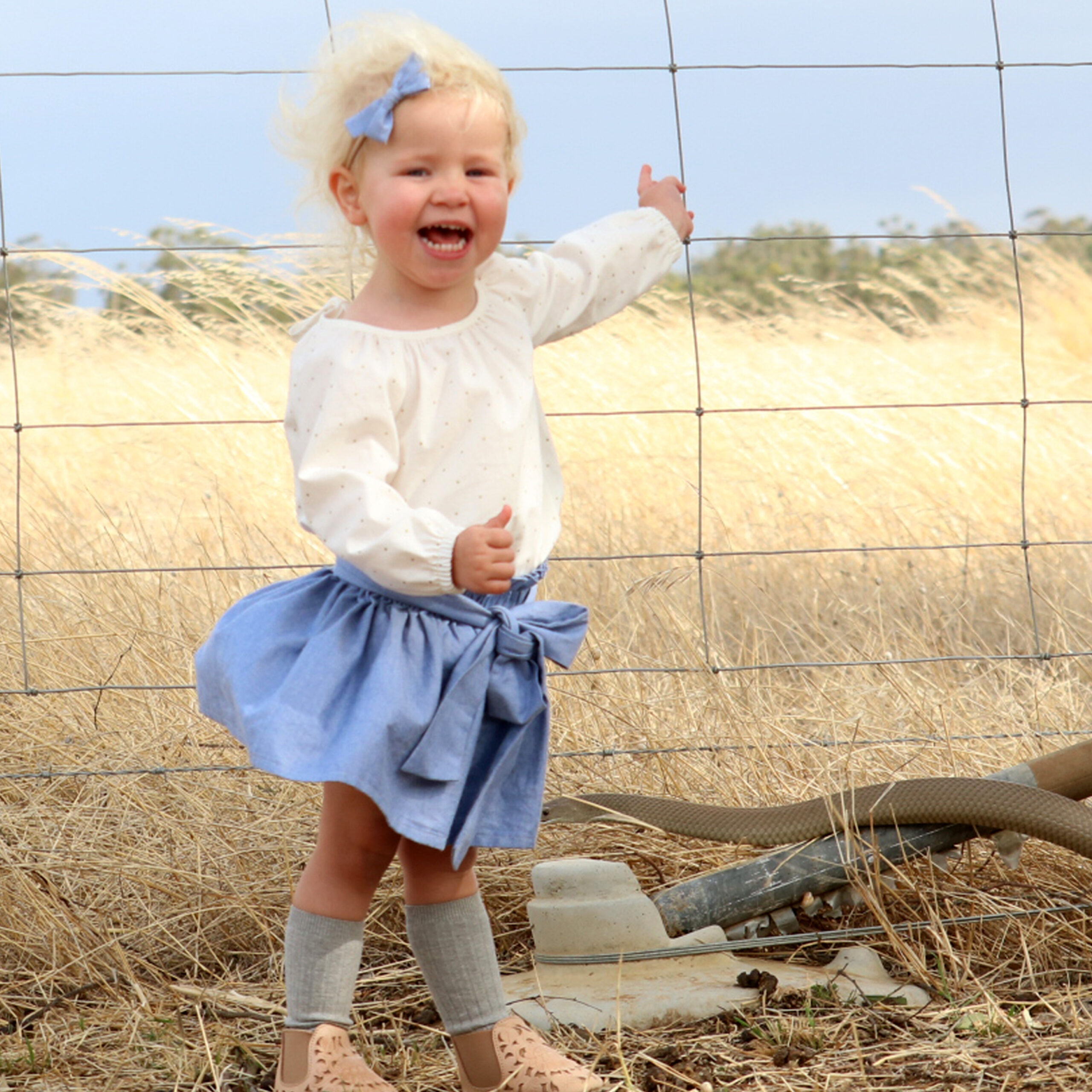 TODDLER AND SNAKE CLOSE CALL