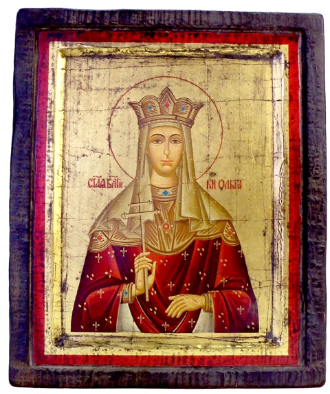 Sadigh Gallery's Russian Religious Icon of Saint Olga