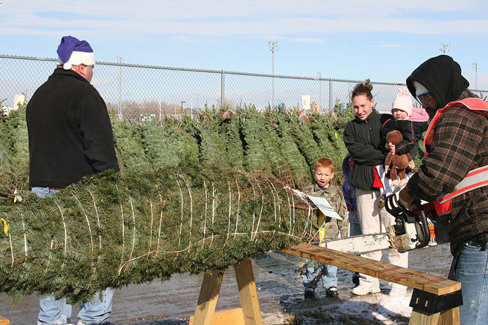 Army_family_at_the_Fort_Carson_Sports_Complex_with_their_baled_Christmas_tree_December_2008.jpg