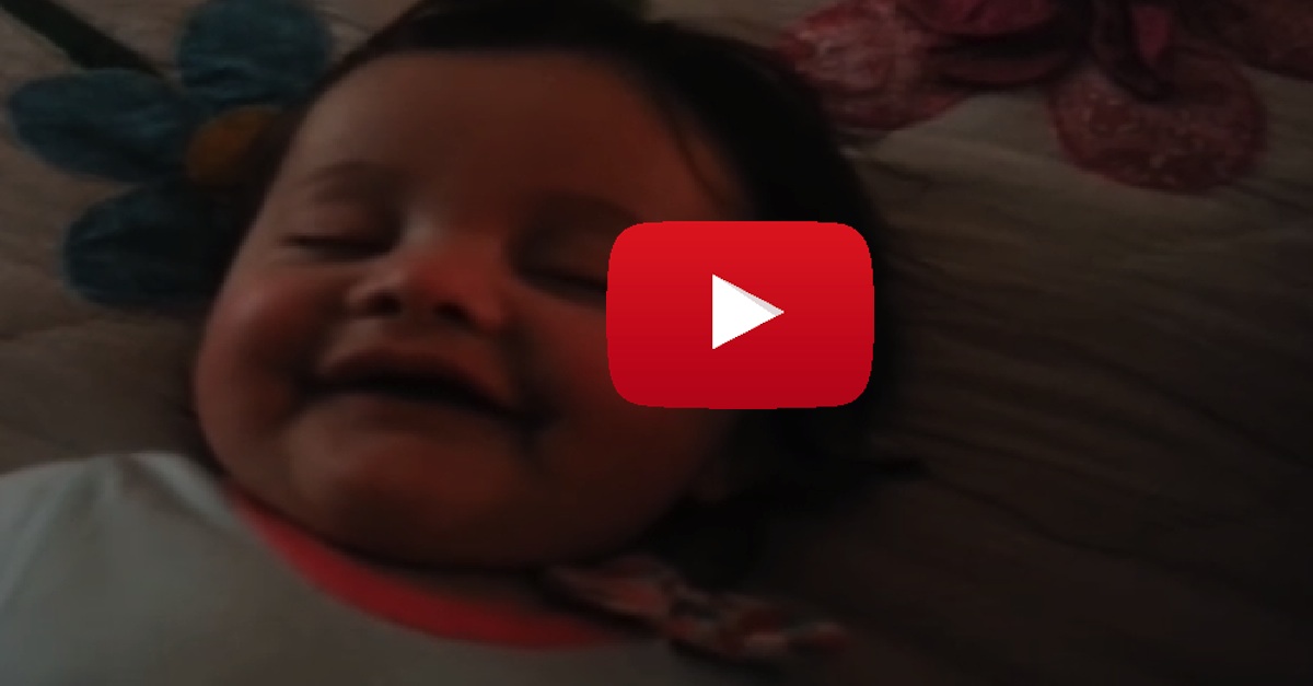 Baby Laughs In Her Sleep