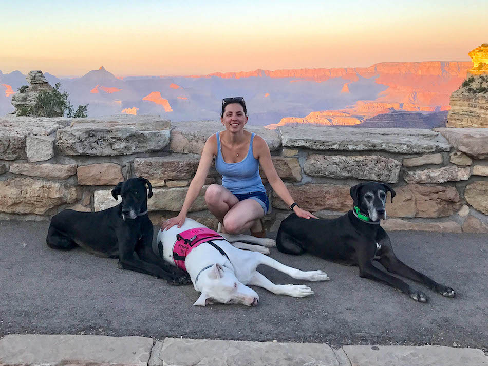 DEAF DOG AND GIRL BEST FRIENDS