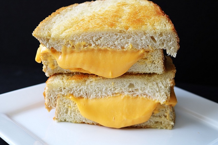 Cheddar Grilled Cheese Lunch Sour Dough Sandwich