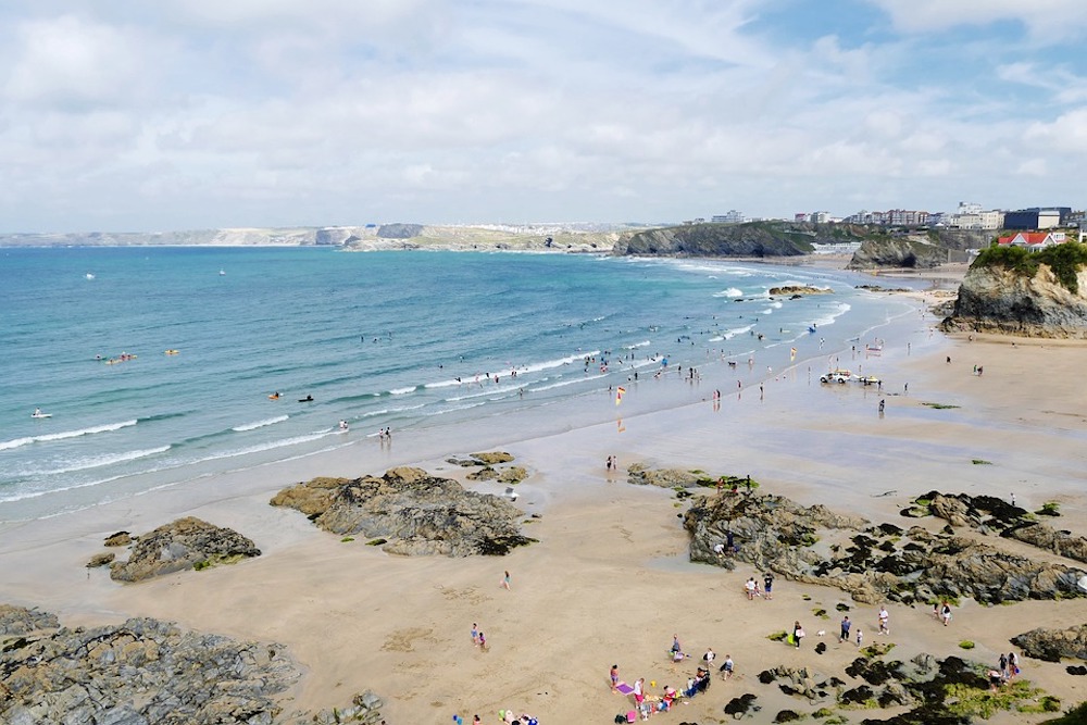 Cornwall Newquay England British Beach Sea Water