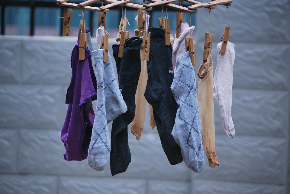 Dryer Clothespin Hang Sock Socks Dry Laundry