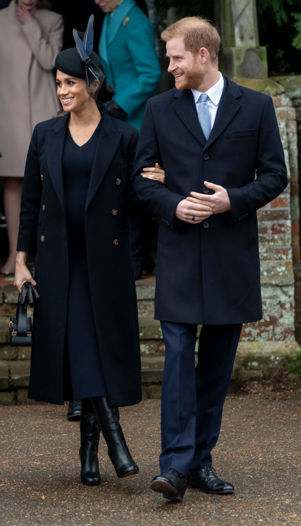 The Royal Family Attend Church On Christmas Day