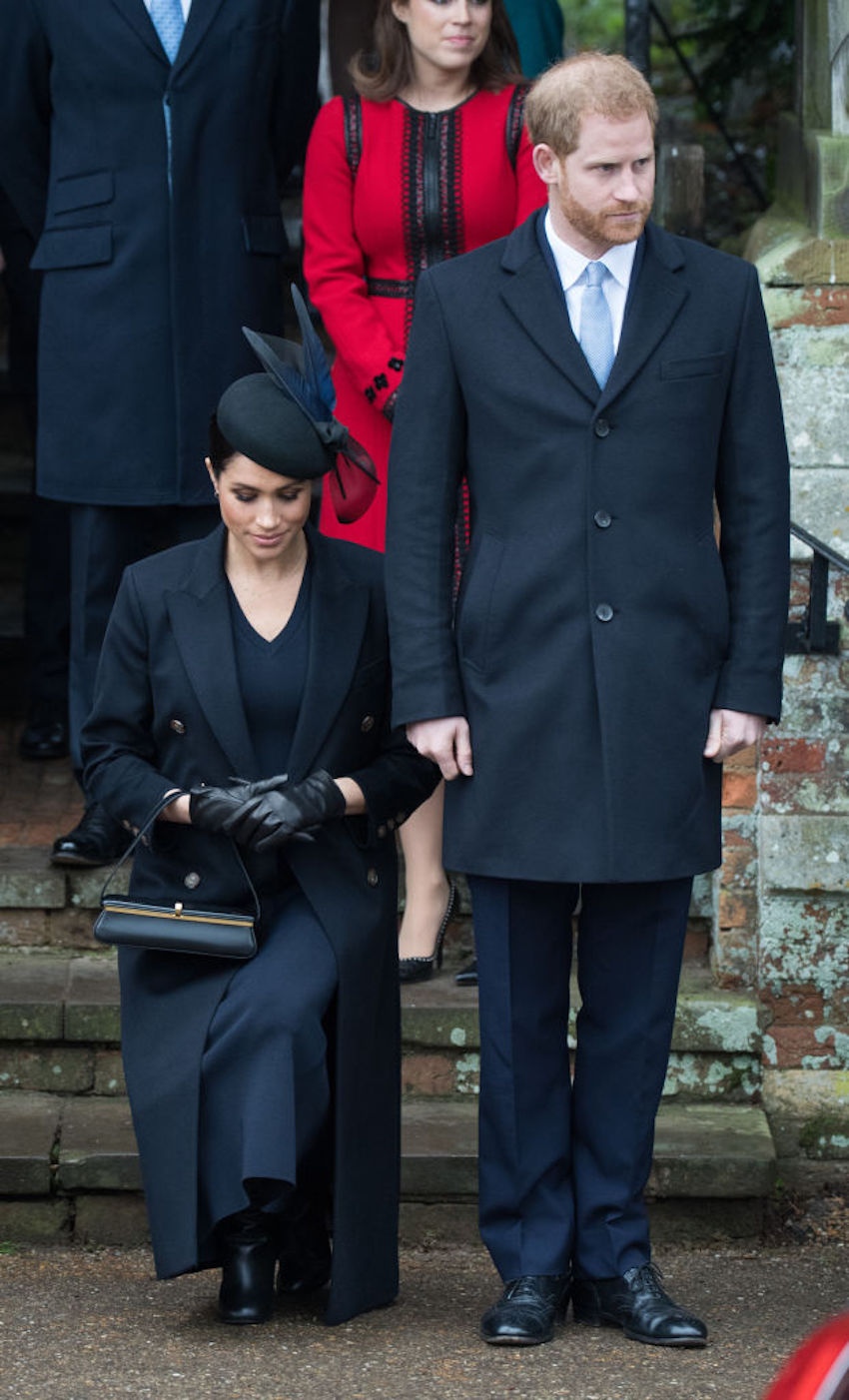 The Royal Family Attend Church On Christmas Day