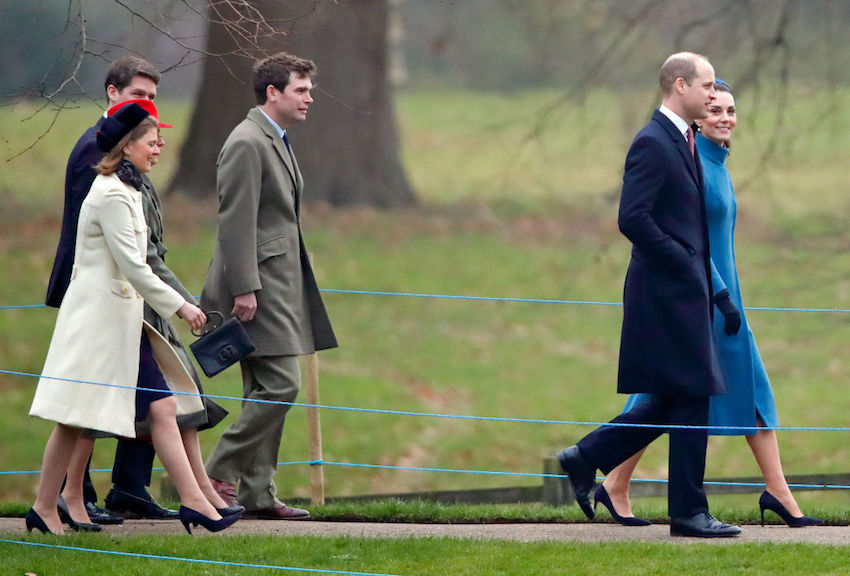 The Royal Family Attend Church At Sandringham