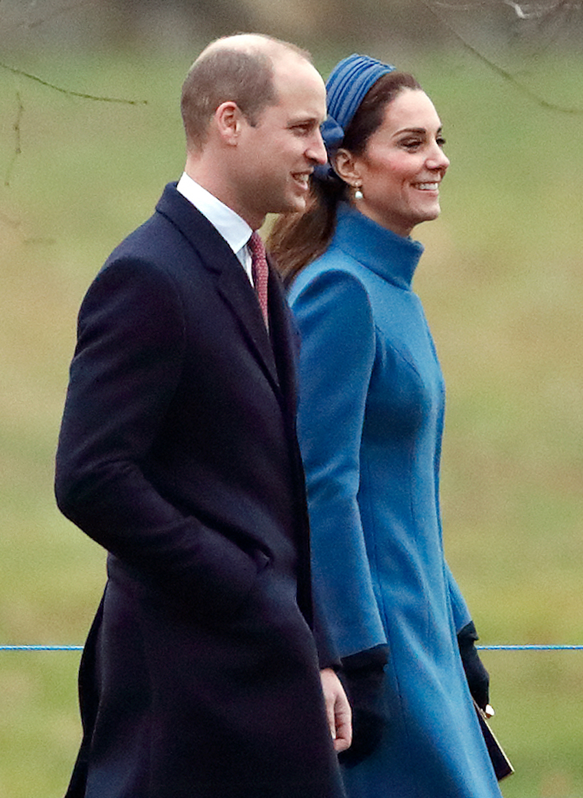 The Royal Family Attend Church At Sandringham