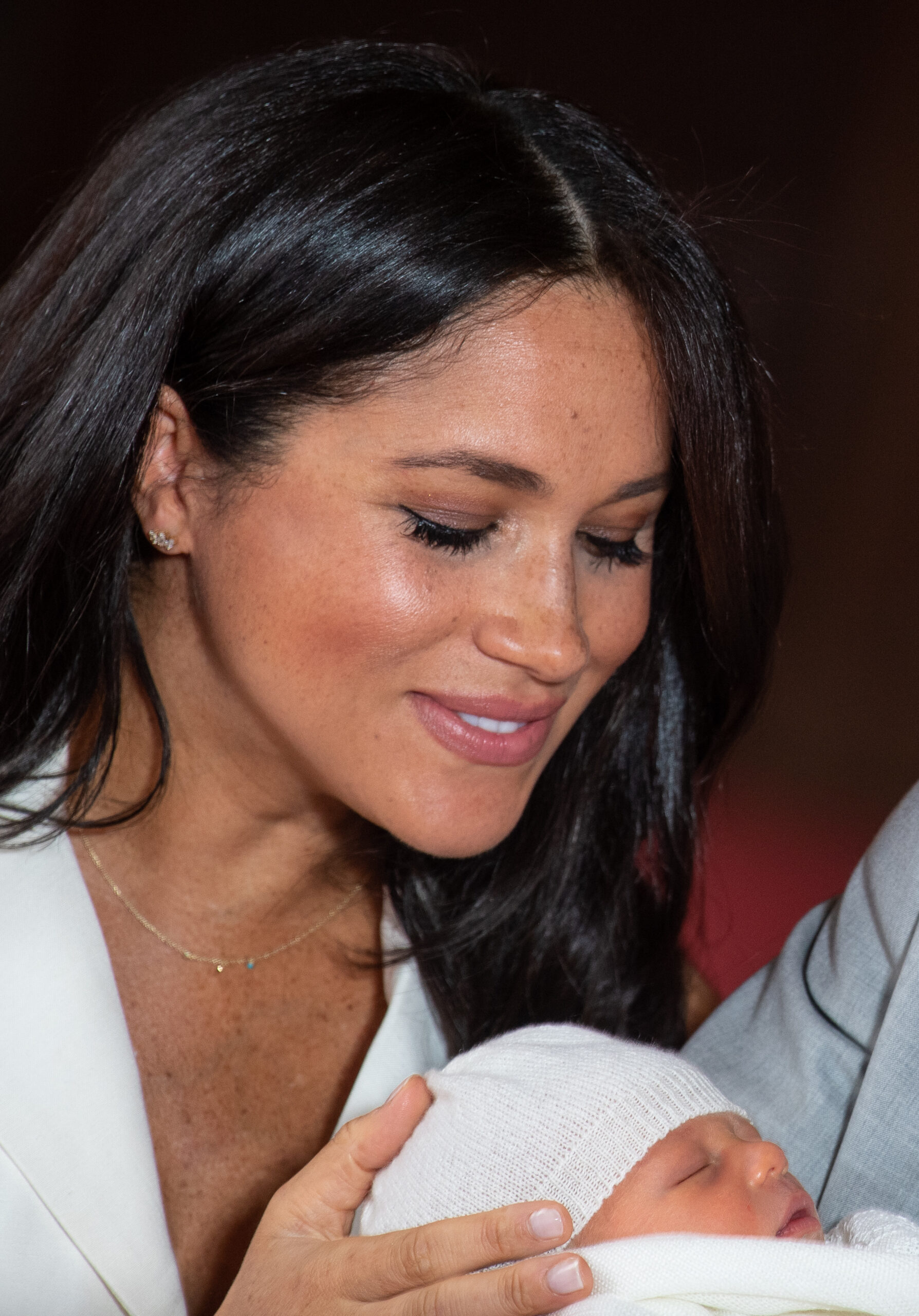 The Duke & Duchess Of Sussex Pose With Their Newborn Son