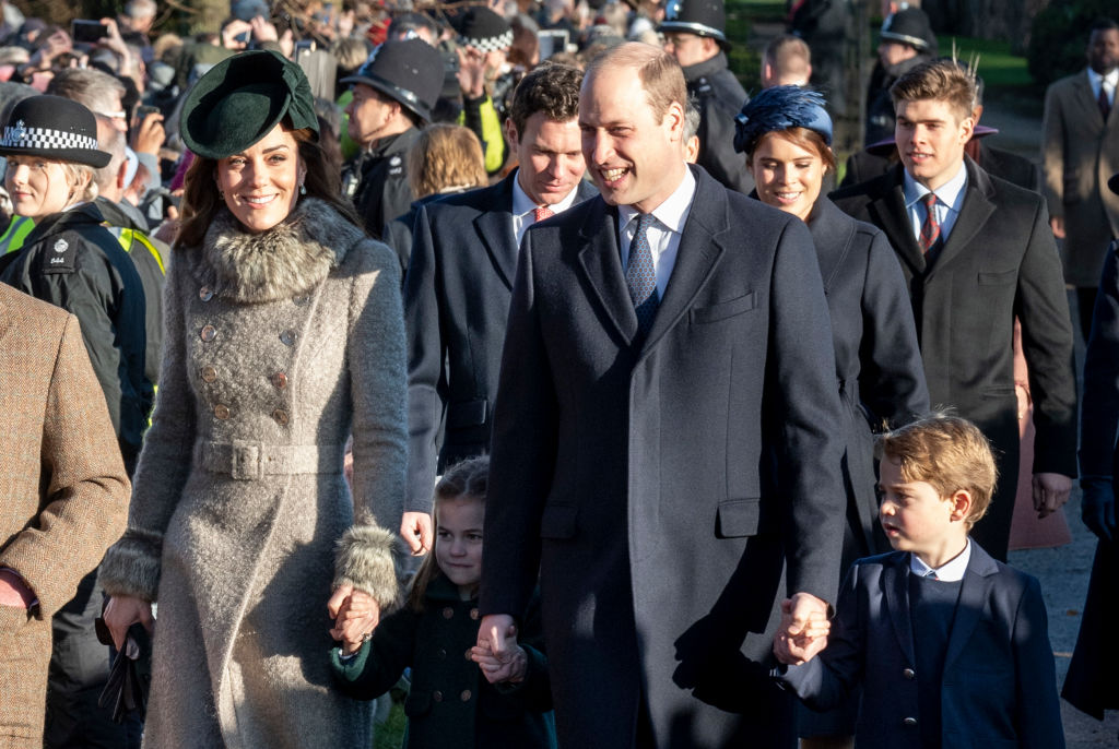 The Royal Family Attend Church On Christmas Day