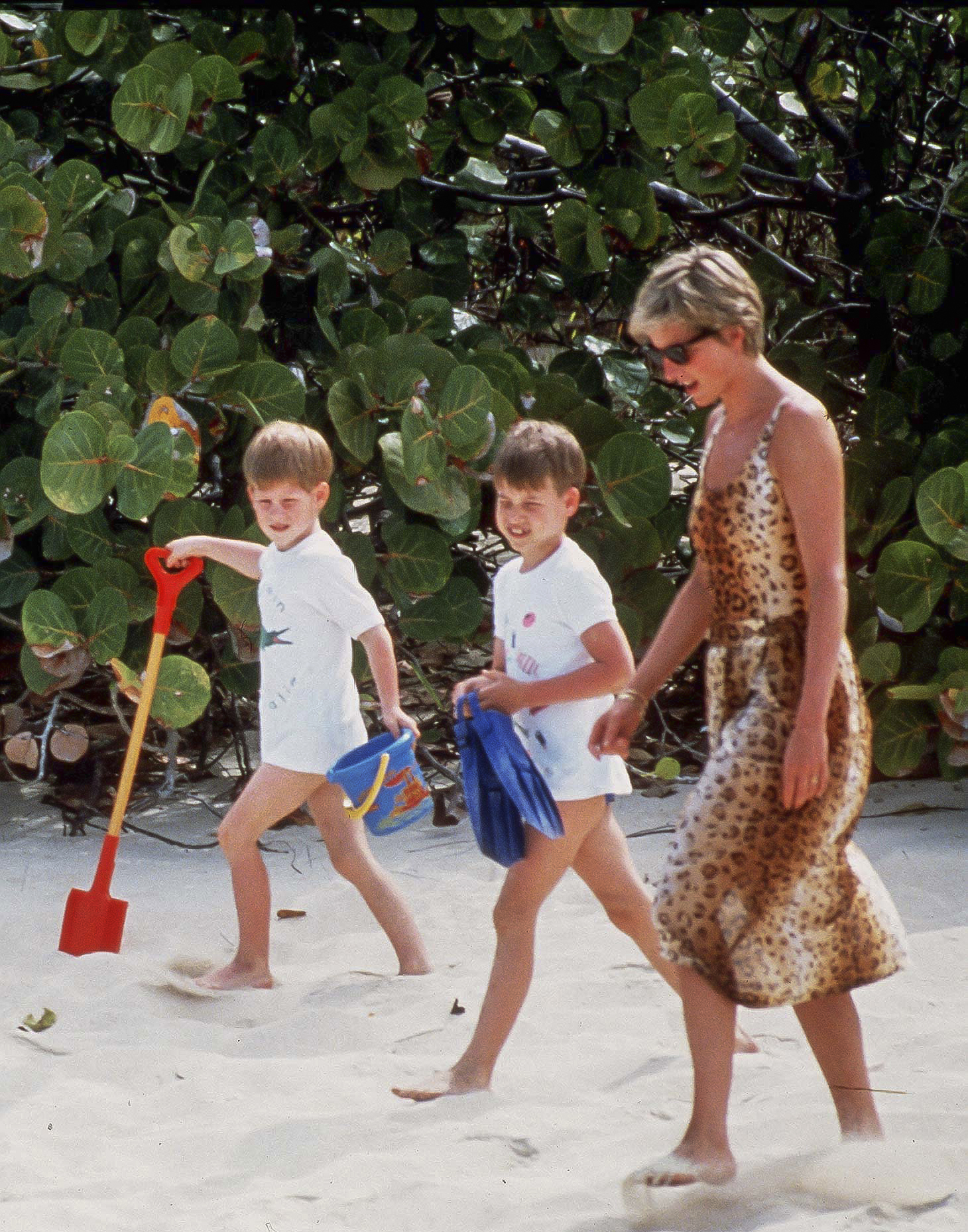 Diana Princess of Wales on Holiday, Necker Island, Caribbean