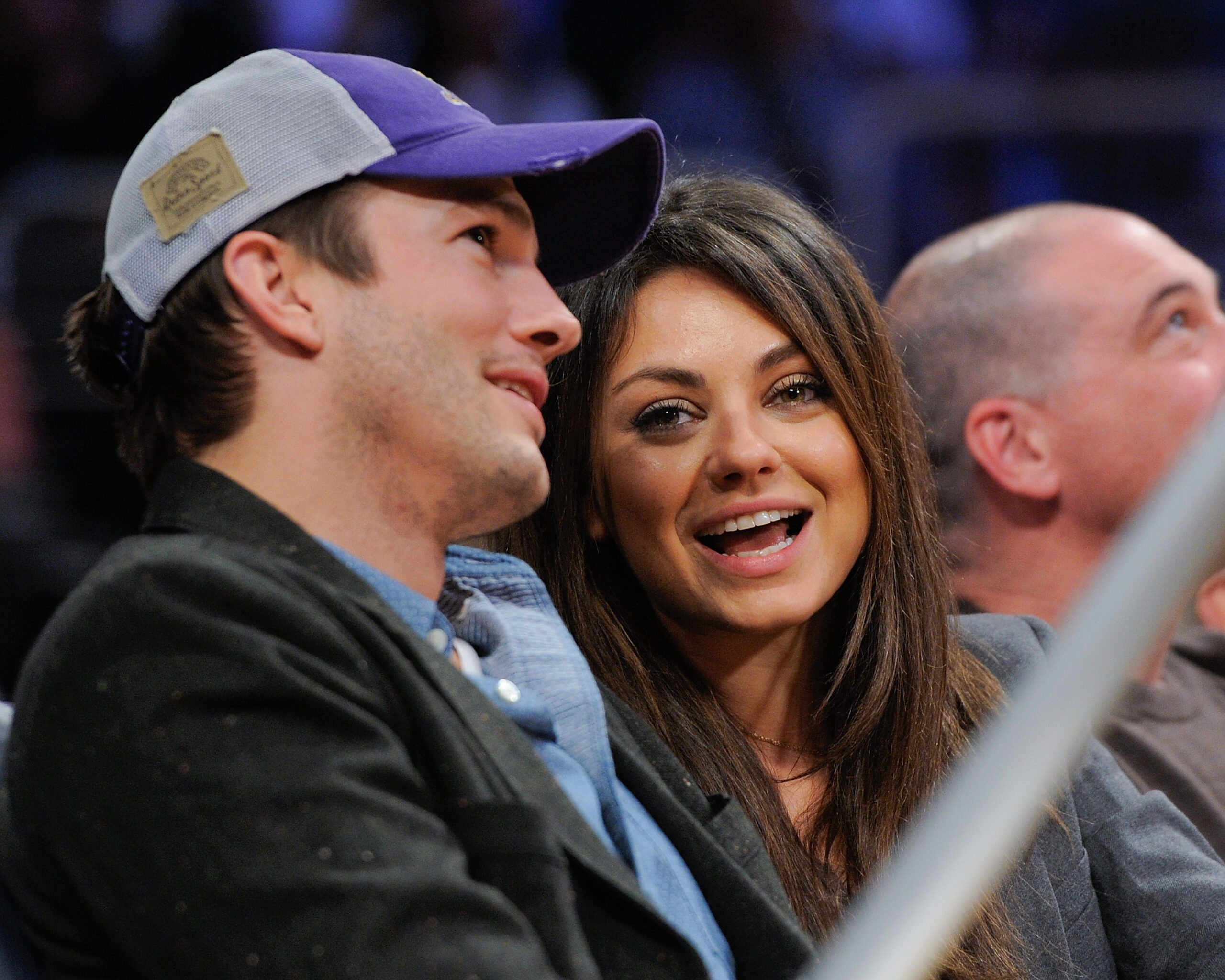 Celebrities At The Los Angeles Lakers Game