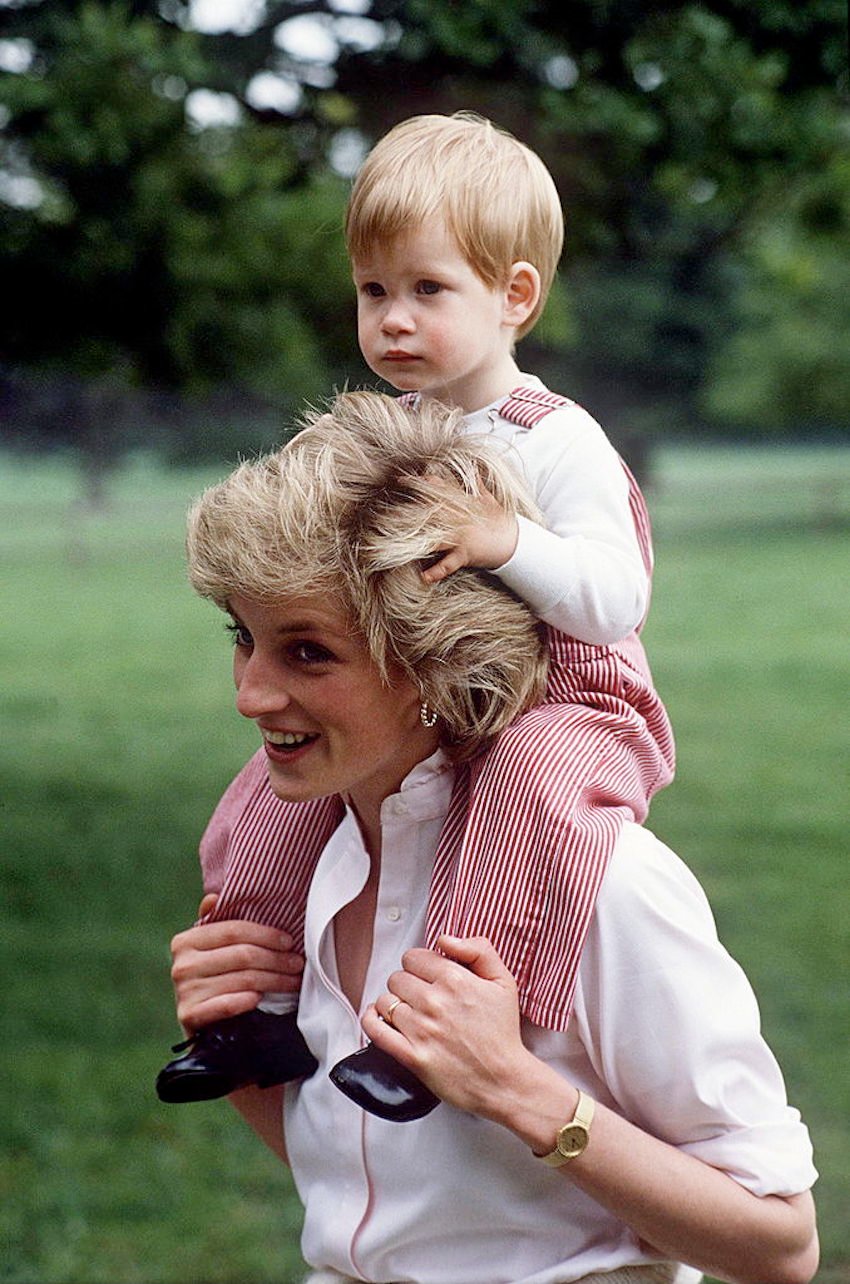Diana And Harry At Highgrove