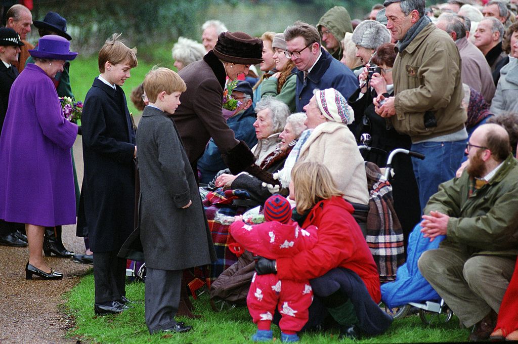 Diana, Princess of Wales, Prince William, Prince Harry and Q
