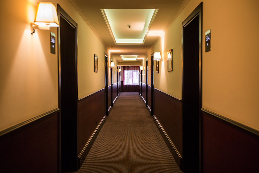 Corridor in the hotel