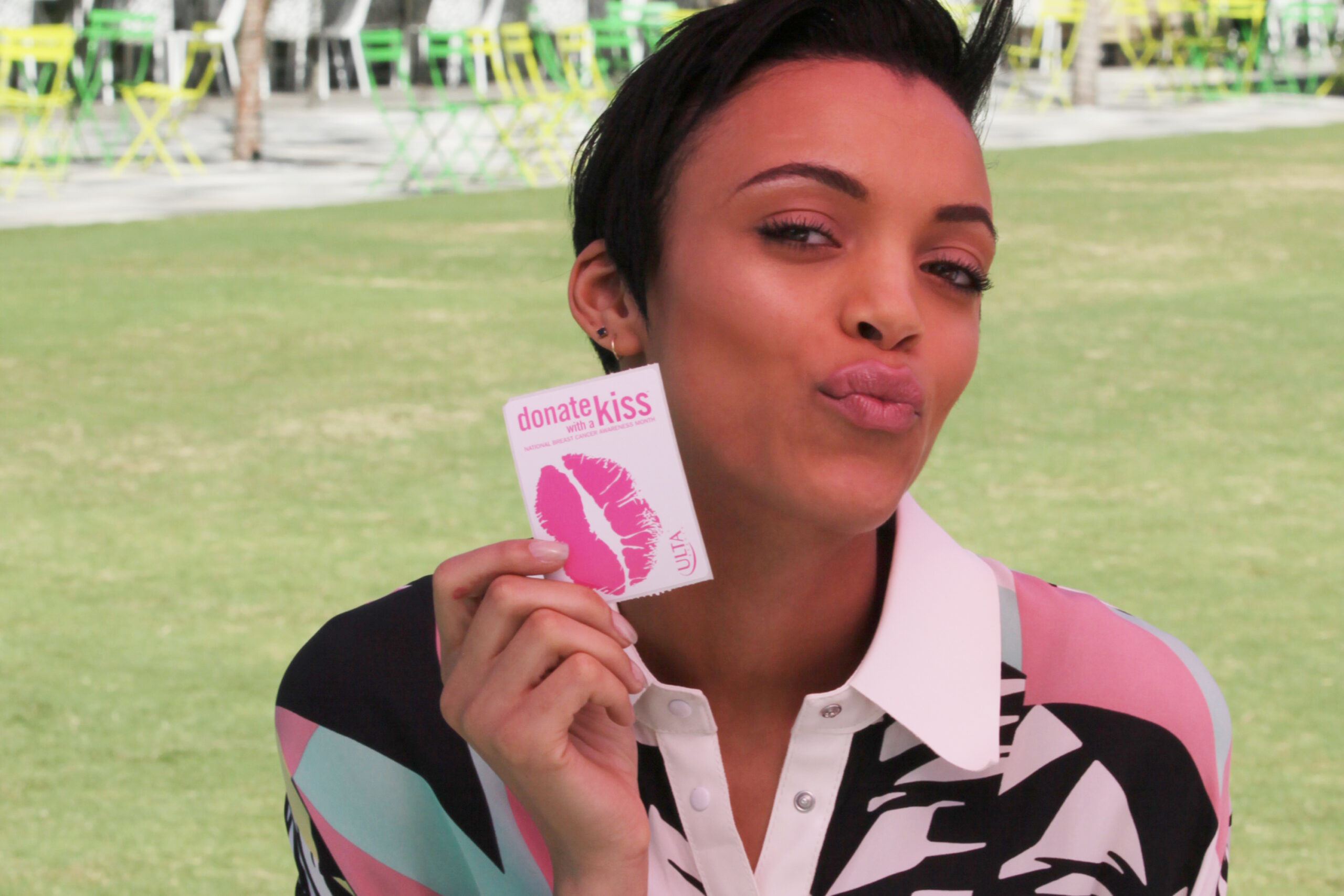 Melissa Rycroft Hosts The ULTA Beauty Kiss Kart To Support The Breast Cancer Research Foundation In Dallas, TX