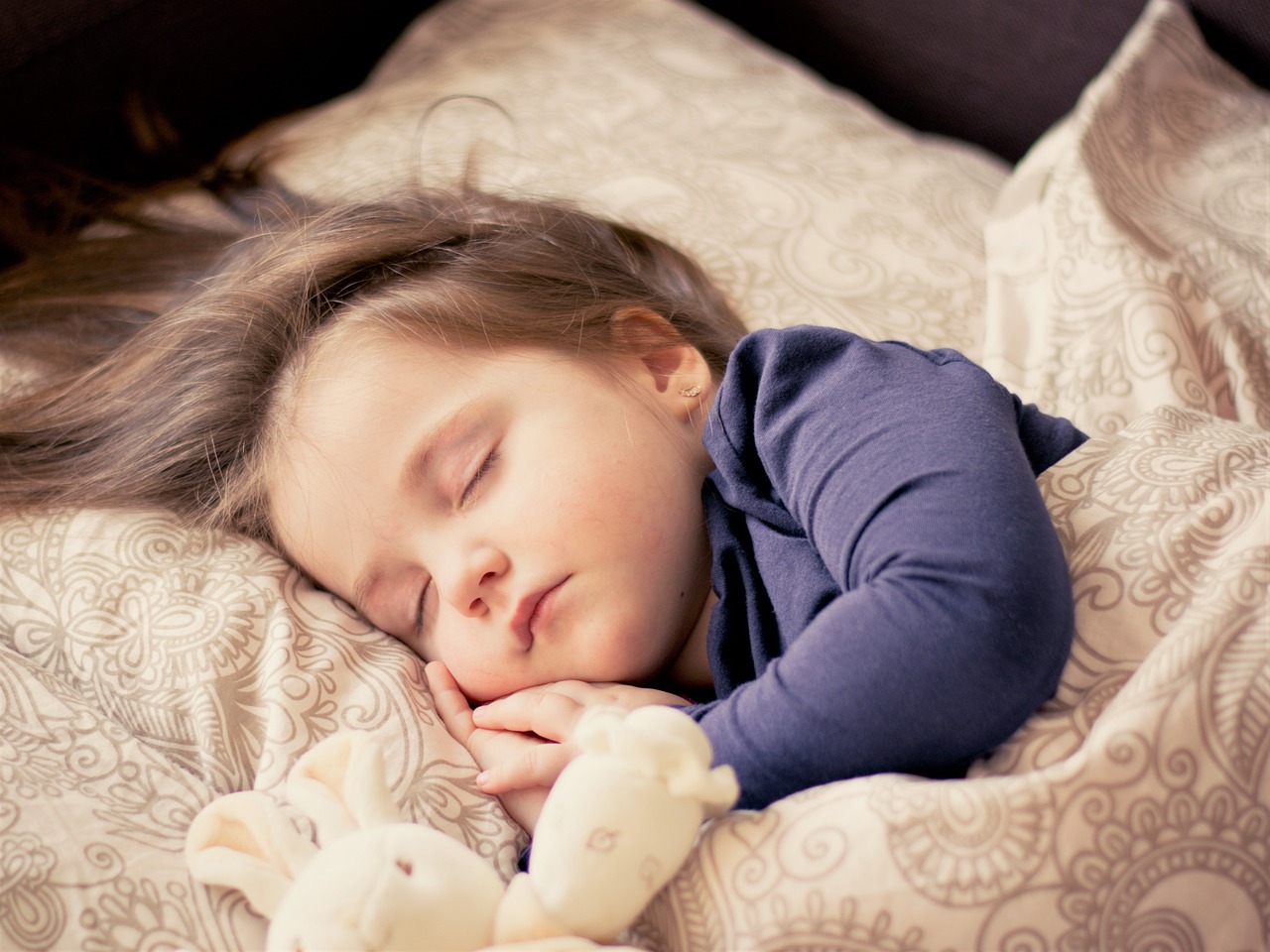 Girl Toddler Sleep Child Portrait Sweet Baby