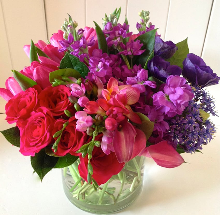 Green-Bouquet-Floral-Design-Hot-pink-and-purple-flowers.jpg