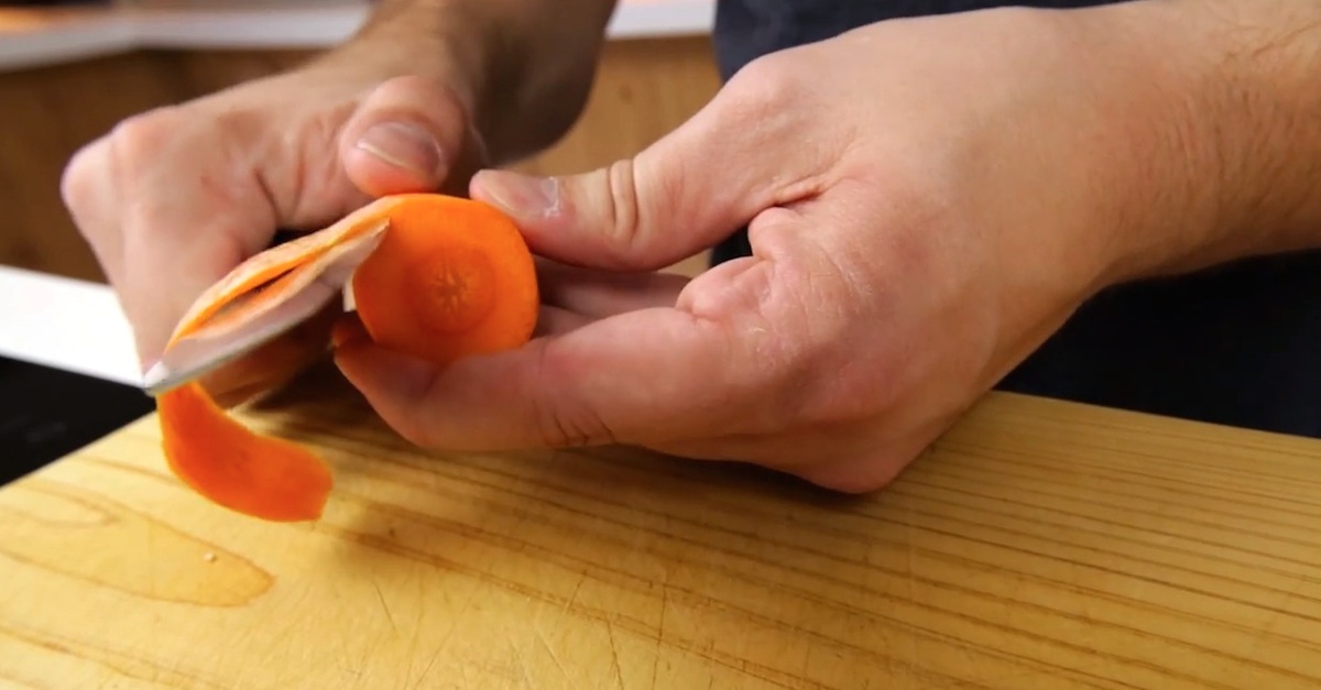 How to Make a Carrot Rose Garnish