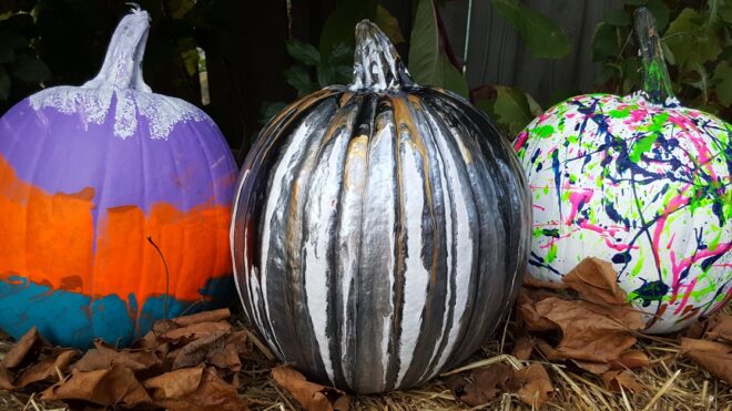 I Made Drip Painting Pumpkins _ Desiree O _ LittleThings _ featured