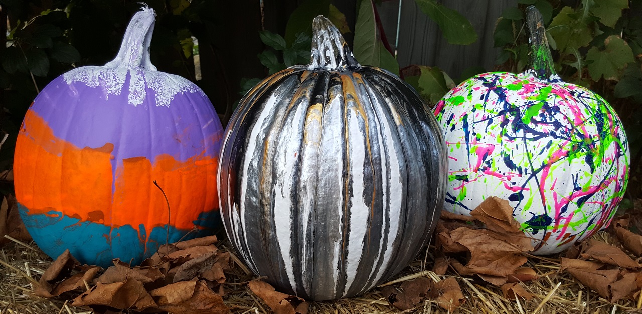 I Made Drip Painting Pumpkins _ Desiree O _ LittleThings _ featured