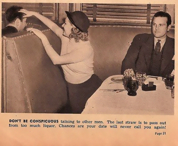 Hilarious dating tips for single ladies of 1938 have surfaced online