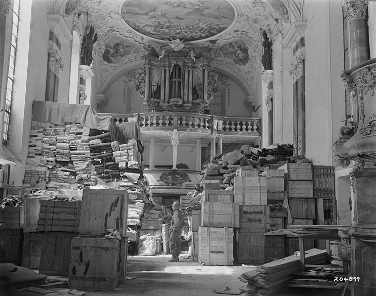 Looted_Art_-_German_loot_stored_at_Schlosskirche_Ellingen_-_Ellingen_Bavaria_-_Germany.jpg