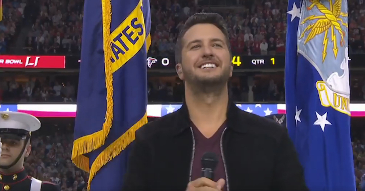 Luke Bryan National Anthem