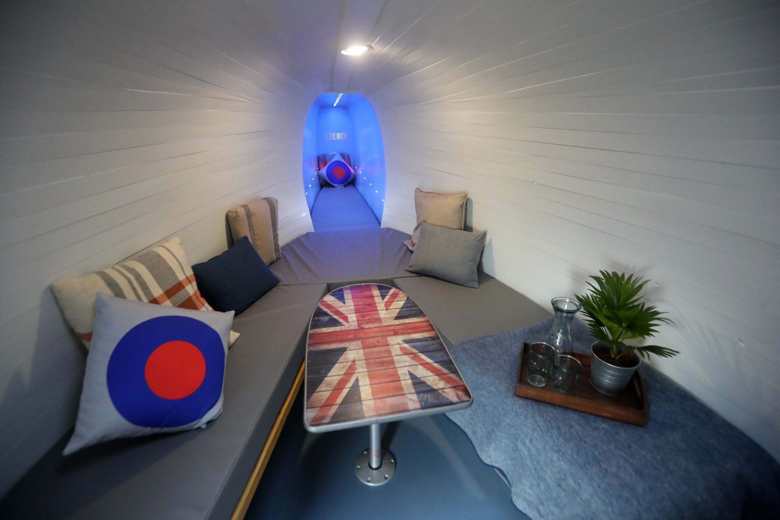 Sea King helicopter glamping accommodation