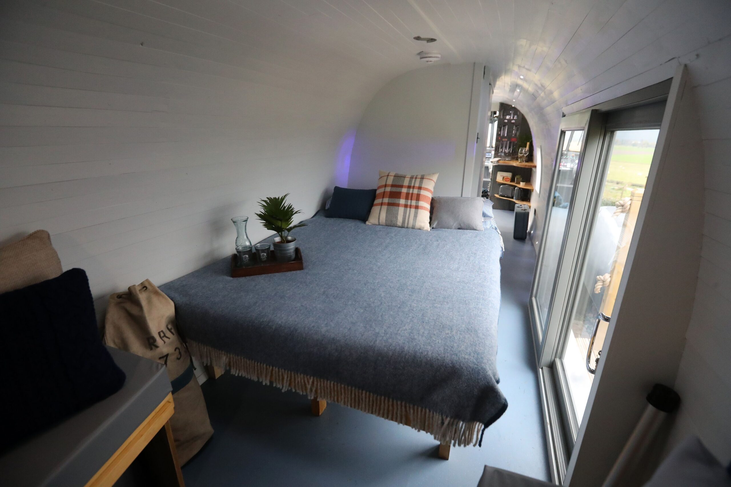 Sea King helicopter glamping accommodation