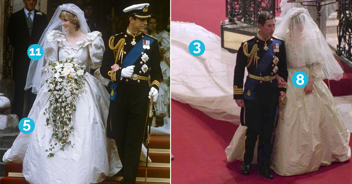 princess diana stain on wedding dress Princess Diana's hidden wedding dress stain should never have happened