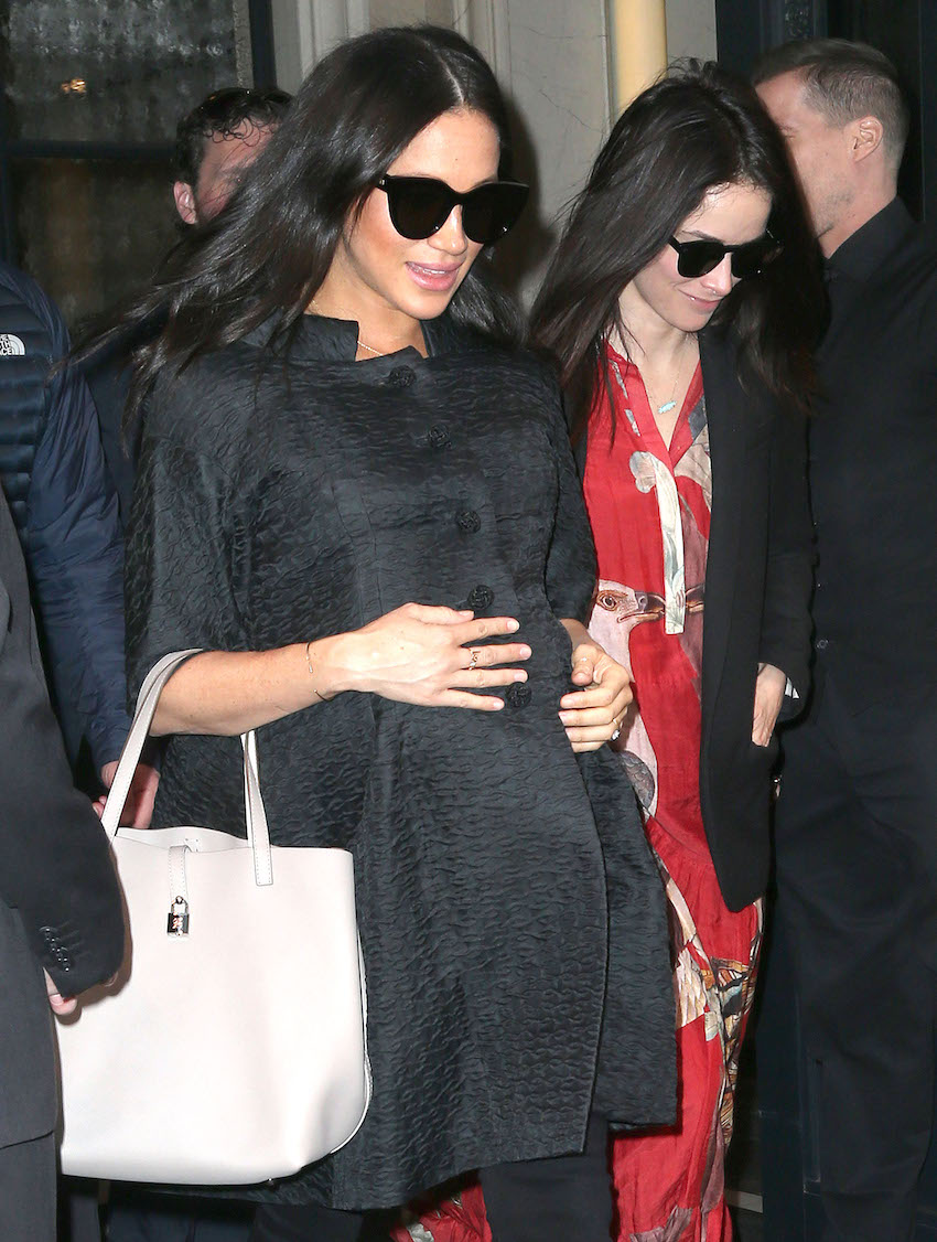 Meghan Markle And Abigail Spencer Leaving Restaurant In New York