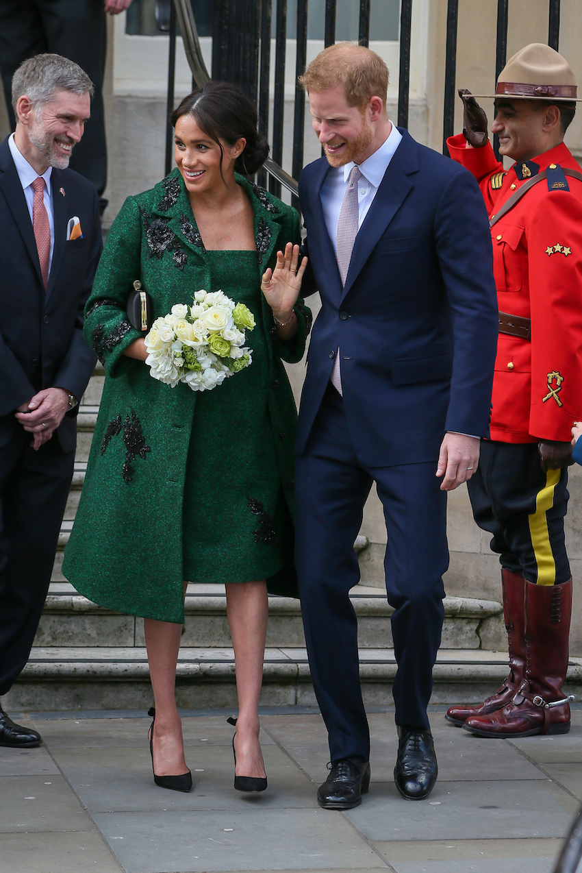 Harry, Duke Of Sussex And Meghan, Duchess Of Sussex Leaving Canada House - London