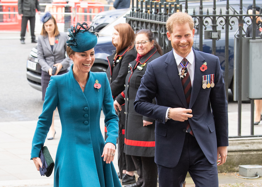 The Duchess Of Cambridge And Prince Harry Attend The ANZAC Day Commemorative Service At Westminster Abbey