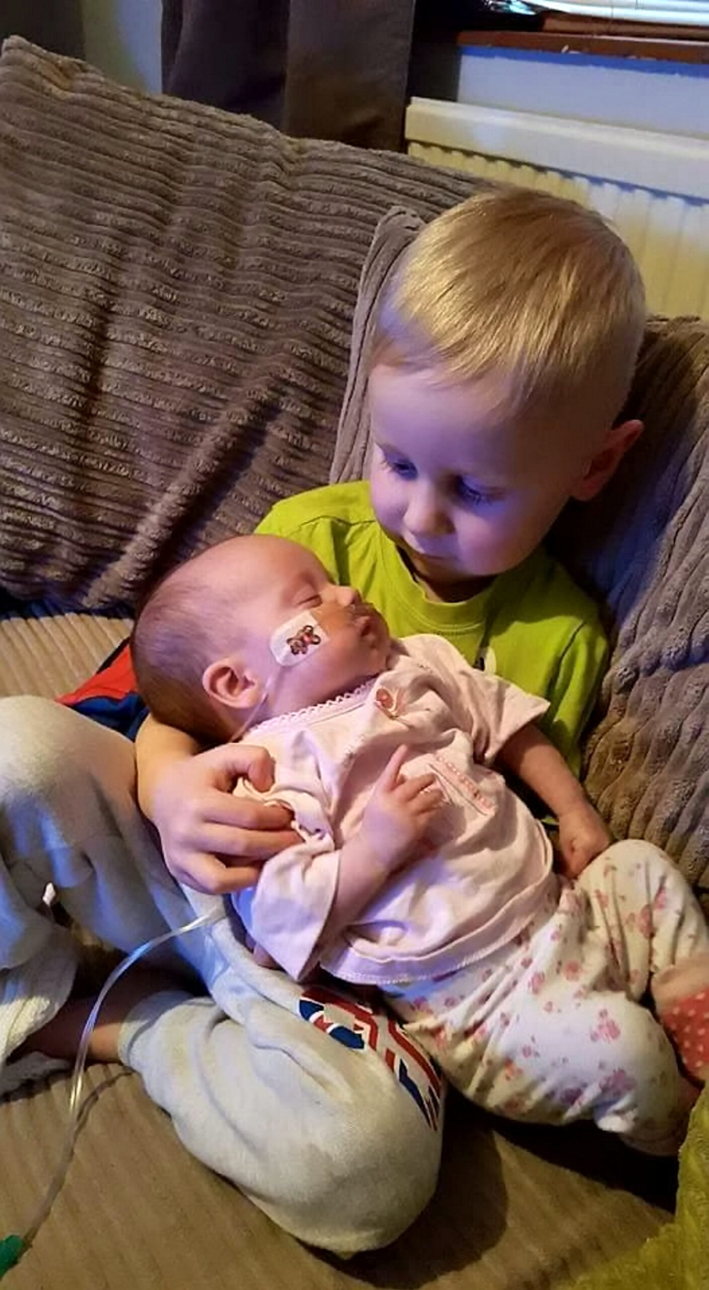 Charlie Chapman, three, at home in Warnham, West Sussex, with hi Charlie Chapman, three, at home in Warnham, West Sussex, with hi