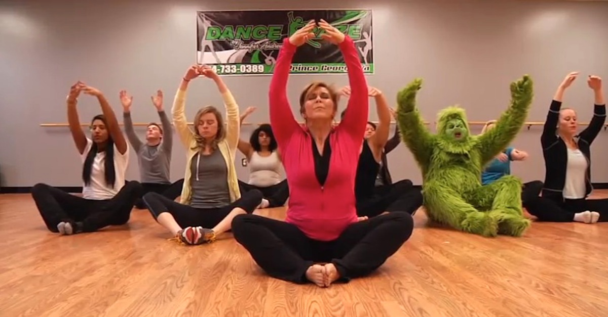 The Grinch Does Yoga