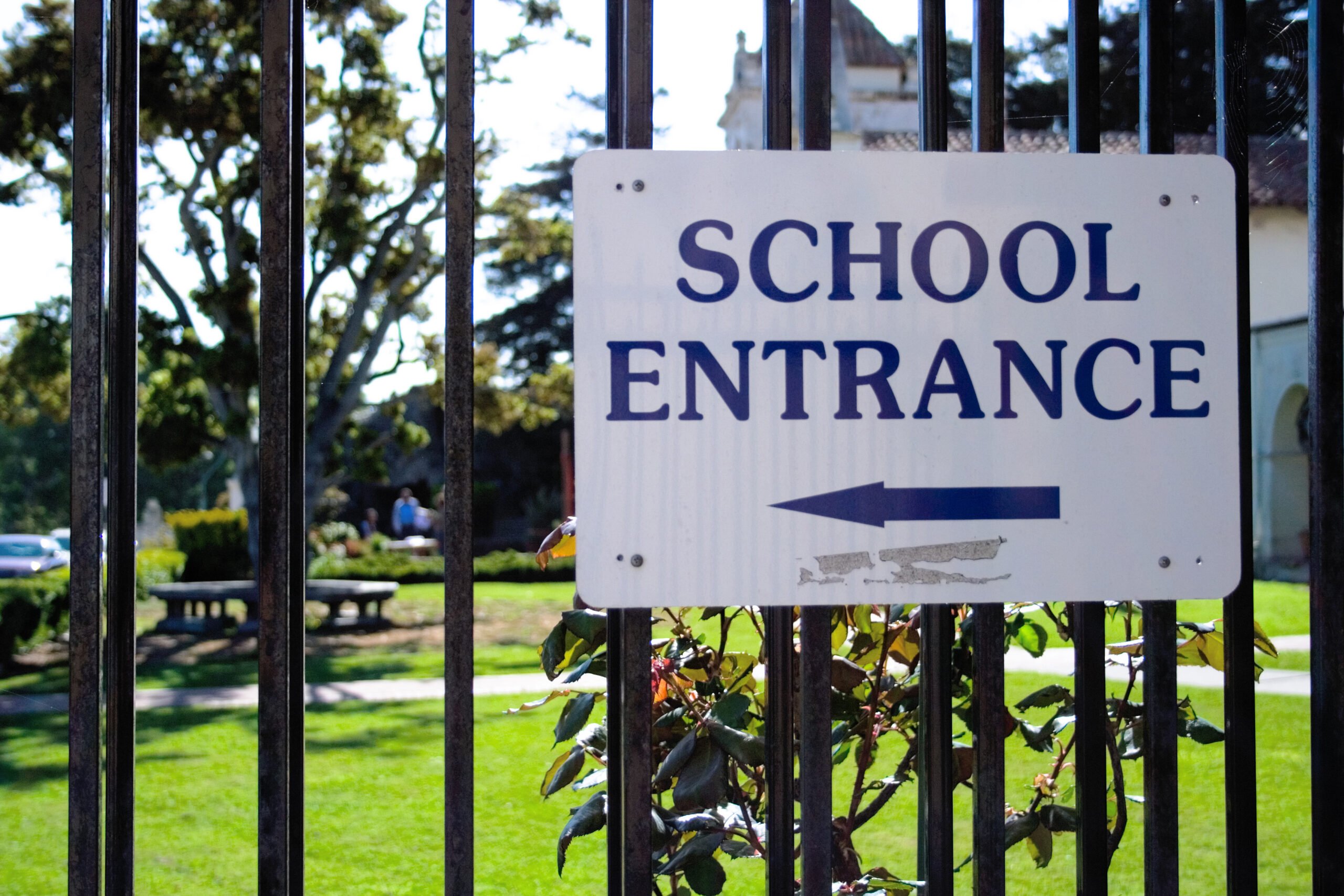 School Entrance Sign School Entrance Sign