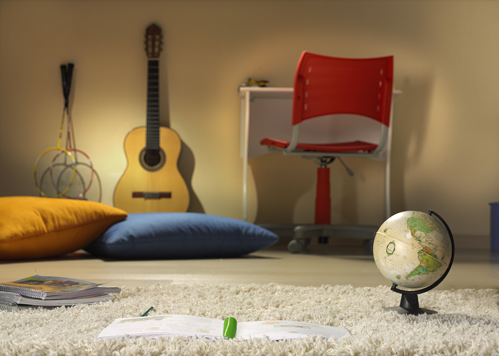 boy room with objects