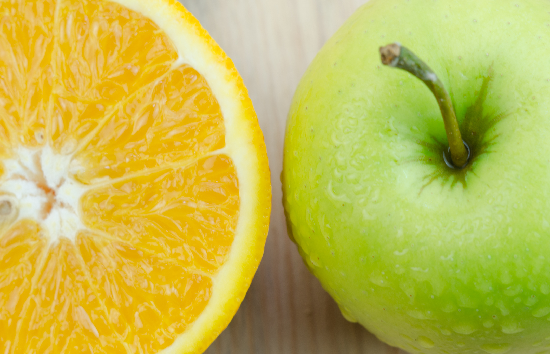 Apples and oranges