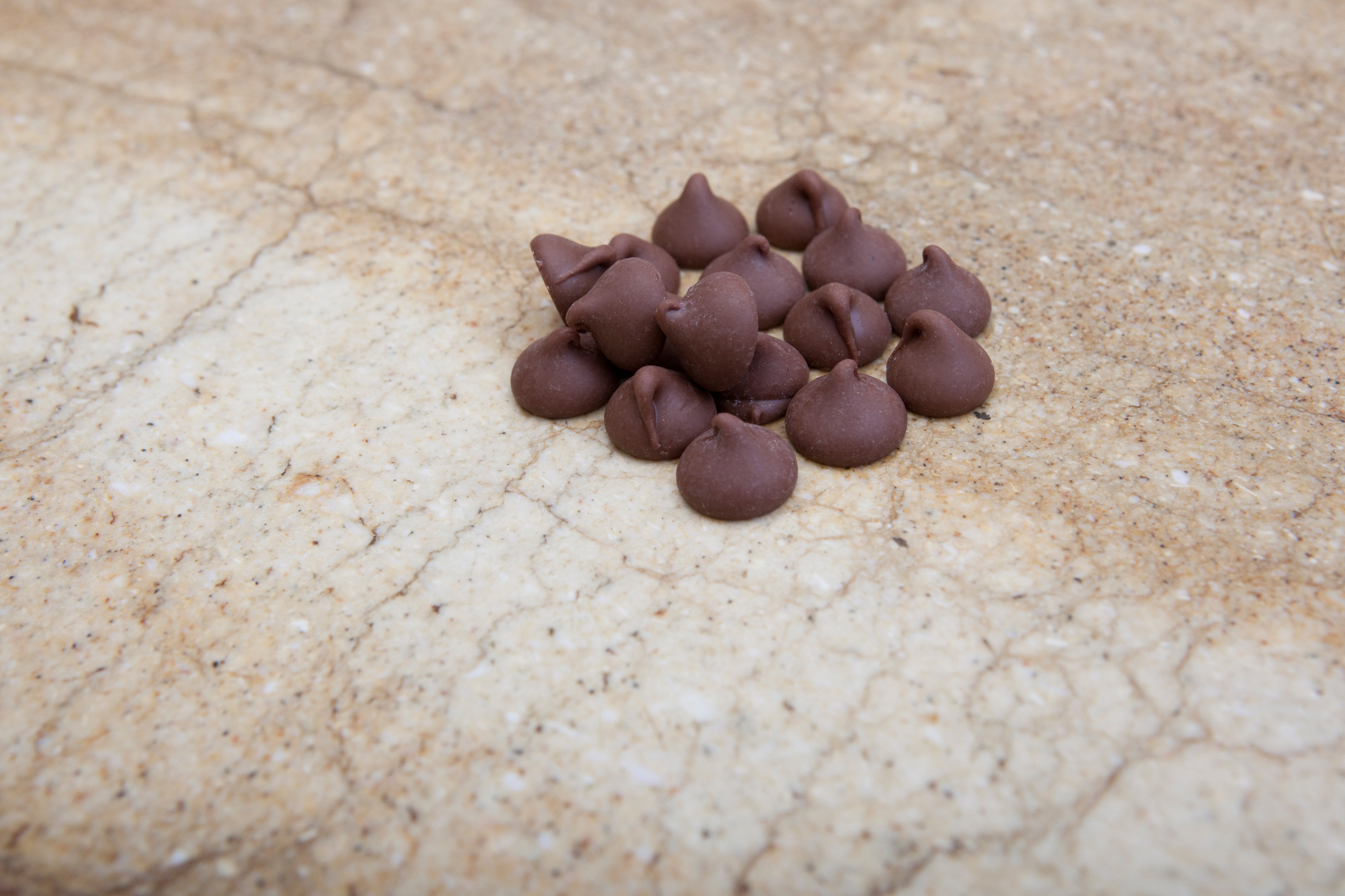 Pile of chocolate chips Pile of chocolate chips