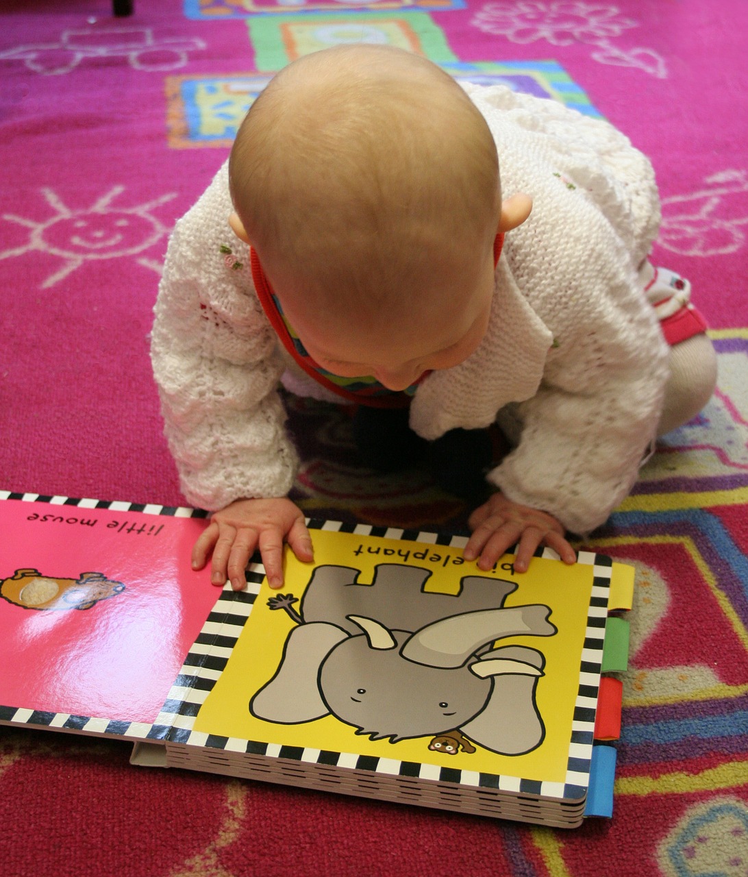 Toddler Baby Child Reading Book Learning